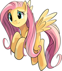 Size: 2205x2550 | Tagged: safe, artist:khyperia, fluttershy, pegasus, pony, g4, female, flying, high res, mare, simple background, smiling, solo, spread wings, transparent background, wings, worried, worried smile