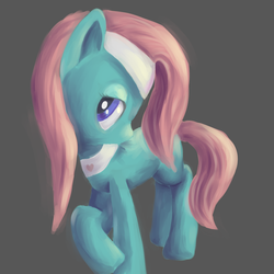 Size: 1536x1536 | Tagged: safe, artist:khyperia, lotus blossom, earth pony, pony, g4, female, solo