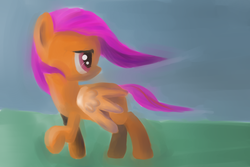 Size: 1536x1024 | Tagged: safe, artist:khyperia, scootaloo, pony, g4, female, solo