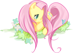 Size: 5064x3696 | Tagged: safe, artist:khyperia, fluttershy, pony, g4, female, simple background, solo, svg, transparent background, vector