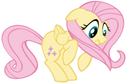 Size: 4588x3000 | Tagged: safe, artist:khyperia, fluttershy, pony, g4, ears back, female, simple background, solo, transparent background, vector