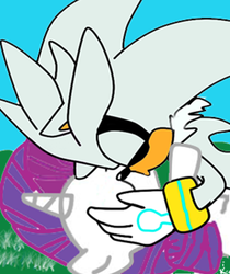 Size: 603x717 | Tagged: safe, artist:kaiamurosesei, rarity, pony, unicorn, g4, crossover, crossover shipping, eyes closed, female, interspecies, kissing, love, male, shipping, silvarity, silver the hedgehog, sonic the hedgehog, sonic the hedgehog (series), straight