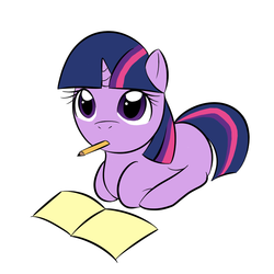 Size: 800x800 | Tagged: safe, artist:kloudmutt, twilight sparkle, g4, book, filly