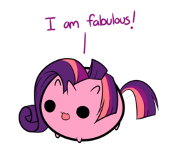 Size: 491x424 | Tagged: safe, artist:pekou, twilight sparkle, ask my little chubbies, g4, alternate hairstyle, chubbie, cute, fabulous, twiabetes