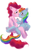 Size: 496x800 | Tagged: safe, pinkie pie, rainbow dash, g4, blushing, cuddling, female, lesbian, ship:pinkiedash, shipping