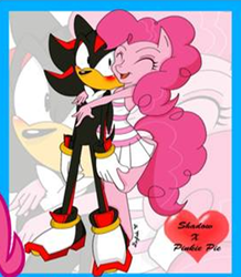 Size: 627x718 | Tagged: dead source, safe, artist:leylahshan, pinkie pie, earth pony, anthro, g4, crossover, crossover shipping, female, interspecies, love, male, shadow the hedgehog, shadpie, shipping, sonic the hedgehog, sonic the hedgehog (series), straight