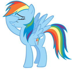 Size: 900x859 | Tagged: safe, artist:the-aziz, rainbow dash, pony, g4, facehoof, female, solo