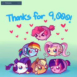 Size: 800x800 | Tagged: safe, artist:pekou, applejack, fluttershy, pinkie pie, rainbow dash, rarity, twilight sparkle, ask my little chubbies, g4, chubbie, cute, dashabetes, diapinkes, heart, jackabetes, mane six, raribetes, shyabetes, twiabetes