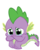 Size: 900x1133 | Tagged: safe, artist:bednarowski, spike, dragon, g4, crying, male, simple background, solo, transparent background