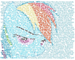 Size: 1280x1030 | Tagged: safe, artist:rinsowaty, rainbow dash, g4, quote