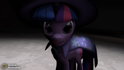 Size: 1920x1080 | Tagged: safe, artist:chaotrix, twilight sparkle, g4, 3d, source filmmaker, trixie's cape, when you see it