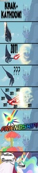 Size: 711x3200 | Tagged: safe, artist:sheason, princess celestia, g4, comic, crossover, mass effect, orbital friendship cannon, reapers, trollestia