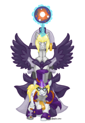 Size: 756x1086 | Tagged: safe, artist:whereshadowsthrive, blazblue, carl clover, nirvana, ponified, simple background, transparent background