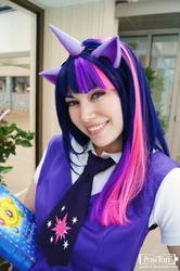 Size: 700x1055 | Tagged: safe, artist:positori, twilight sparkle, human, g4, cosplay, irl, irl human, photo, solo