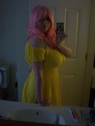 Size: 2292x3056 | Tagged: safe, artist:sailorusagichan, fluttershy, human, g4, cosplay, curvy, high res, irl, irl human, photo, solo