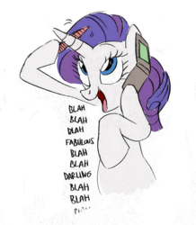 Size: 870x1000 | Tagged: safe, artist:willdrawforfood1, rarity, pony, g4, cellphone, file, nail file, phone, solo
