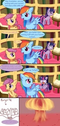 Size: 800x1650 | Tagged: safe, artist:solar-slash, rainbow dash, scootaloo, twilight sparkle, g4, comic, wat