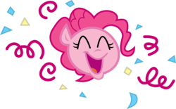 Size: 8001x4967 | Tagged: safe, artist:quasdar, pinkie pie, earth pony, pony, g4, too many pinkie pies, absurd resolution, female, simple background, solo, transparent background, vector