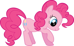 Size: 6000x3711 | Tagged: safe, artist:quasdar, pinkie pie, earth pony, pony, g4, green isn't your color, behaving like a dog, digging, female, simple background, solo, transparent background, vector