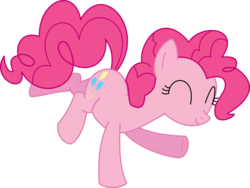 Size: 10000x7535 | Tagged: safe, artist:quasdar, pinkie pie, earth pony, pony, g4, absurd resolution, cutie mark, eyes closed, female, mane, simple background, solo, tail, transparent background, vector