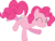 Size: 10000x7535 | Tagged: safe, artist:quasdar, pinkie pie, earth pony, pony, g4, absurd resolution, cutie mark, eyes closed, female, mane, simple background, solo, tail, transparent background, vector