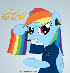 Size: 544x561 | Tagged: safe, artist:gonzahermeg, rainbow dash, pony, g4, female, parody, shamwow, solo, vince offer