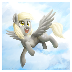 Size: 2500x2500 | Tagged: safe, artist:lemondevil, derpy hooves, pegasus, pony, g4, female, high res, mare, solo