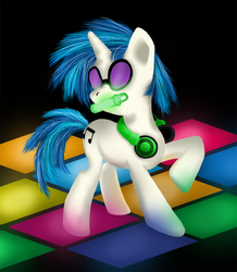 Size: 722x827 | Tagged: safe, artist:ninjapony, dj pon-3, vinyl scratch, pony, g4, female, solo