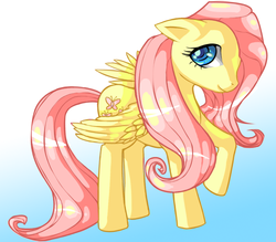 Size: 808x708 | Tagged: safe, artist:pikachu344, fluttershy, pegasus, pony, g4, female, mare, raised hoof, smiling, solo