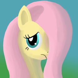 Size: 1000x1000 | Tagged: safe, artist:aoshistark, fluttershy, pony, g4, female, solo