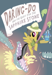 Size: 5892x8410 | Tagged: safe, artist:joey, daring do, g4, absurd resolution, daring do and the sapphire statue, vector
