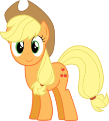 Size: 3000x3339 | Tagged: safe, artist:joey, applejack, earth pony, pony, g4, female, high res, simple background, solo, transparent background, vector
