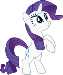 Size: 3394x4000 | Tagged: source needed, safe, artist:joey, rarity, pony, unicorn, g4, belly, bipedal, female, horn, mare, rearing, simple background, solo, transparent background, vector