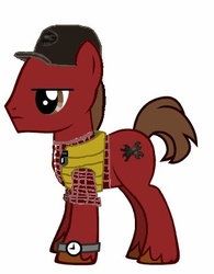 Size: 311x399 | Tagged: safe, konami, ponified, silent hill, silent hill: origins, travis grady