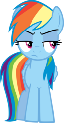 Size: 2086x4000 | Tagged: safe, artist:joey, rainbow dash, pony, g4, female, simple background, solo, transparent background, vector