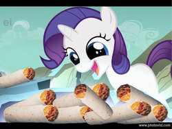 Size: 1024x768 | Tagged: safe, edit, edited screencap, screencap, rarity, pony, g4, the cutie mark chronicles, burrito, ei, female, filly, filly rarity, solo, younger