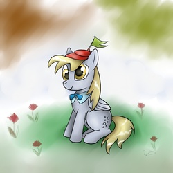 Size: 1200x1200 | Tagged: safe, artist:wdeleon, derpy hooves, pegasus, pony, g4, female, mare, solo