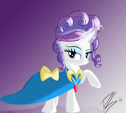 Size: 1417x1270 | Tagged: safe, artist:kinkyspree, rarity, pony, unicorn, g4, alternate hairstyle, clothes, dress, female, magic, solo