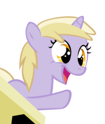 Size: 8000x9448 | Tagged: safe, artist:danton-damnark, dinky hooves, pony, unicorn, g4, lesson zero, season 2, absurd resolution, cute, desk, dinkabetes, female, filly, foal, hoof pointing, laughing, open mouth, open smile, simple background, smiling, solo, transparent background, vector