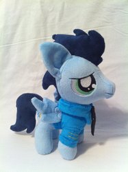 Size: 900x1205 | Tagged: source needed, safe, artist:planetplush, soarin', pony, g4, clothes, colt, irl, male, photo, plushie, shirt, solo, wonderbolts dress uniform
