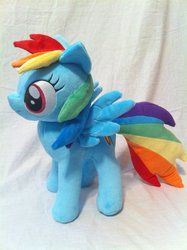 Size: 900x1205 | Tagged: safe, artist:planetplush, rainbow dash, pony, g4, irl, photo, plushie