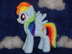 Size: 640x480 | Tagged: safe, artist:whitedove-creations, rainbow dash, pony, g4, irl, photo, plushie, solo