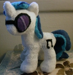 Size: 635x650 | Tagged: safe, artist:elfy016, dj pon-3, vinyl scratch, pony, g4, irl, photo, plushie, solo