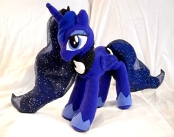 Size: 900x709 | Tagged: safe, artist:jennahuskie, princess luna, pony, g4, season 2, irl, photo, plushie, solo