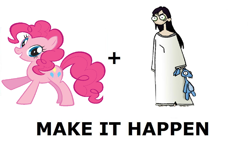 Size: 1336x839 | Tagged: safe, pinkie pie, g4, edna and harvey the breakout, edna konrad, exploitable meme, harvey, make it happen, meta