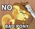 Size: 528x441 | Tagged: safe, edit, edited screencap, screencap, braeburn, earth pony, pony, g4, my little pony: friendship is magic, over a barrel, abuse, bad pony, blatant lies, braebuse, cropped, image macro, male, newspaper, reaction image, solo, stallion, swatting