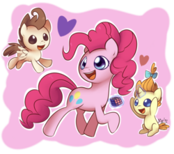 Size: 960x850 | Tagged: safe, artist:solar-slash, pinkie pie, pound cake, pumpkin cake, g4, rubik's cube