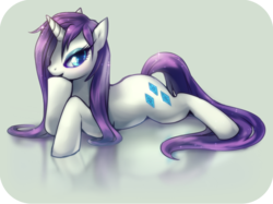 Size: 777x581 | Tagged: dead source, safe, artist:kawiku, rarity, pony, g4, bedroom eyes, female, solo, wet, wet mane, wet mane rarity