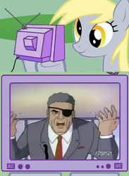 Size: 563x771 | Tagged: safe, derpy hooves, pony, g4, armando guitierrez, crossover, exploitable meme, freakazoid, meme, tv meme, weenie