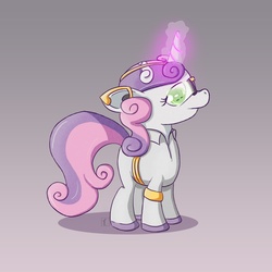 Size: 1000x1000 | Tagged: safe, artist:subjectnumber2394, sweetie belle, pony, g4, female, future, magic, solo